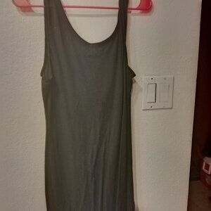 Plus size black tank dress